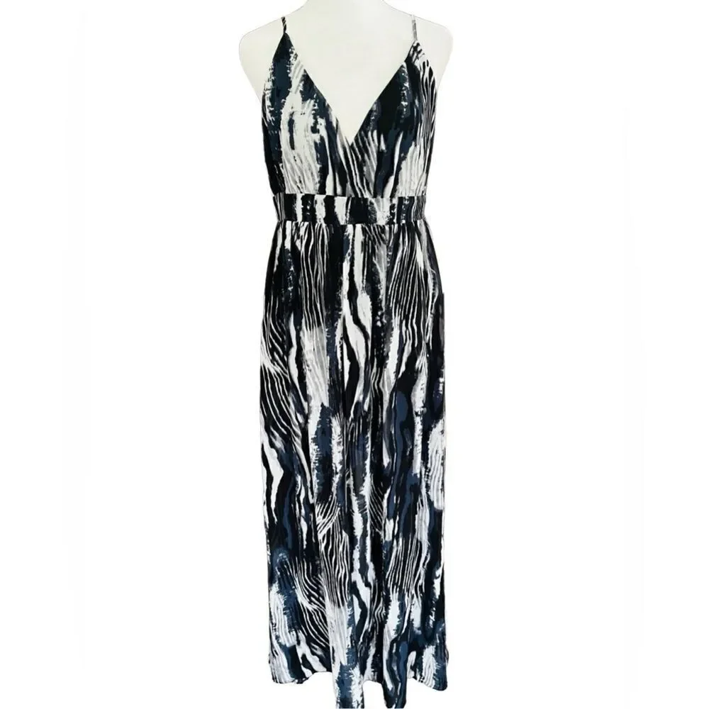 Fashion Nova Mina Maxi Dress - Black/combo, size L - Picture 8 of 14